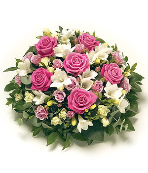 Pink and White Rose Posy