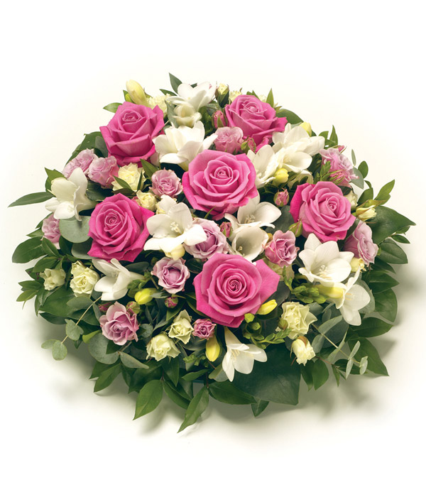 Pink and White Rose Posy